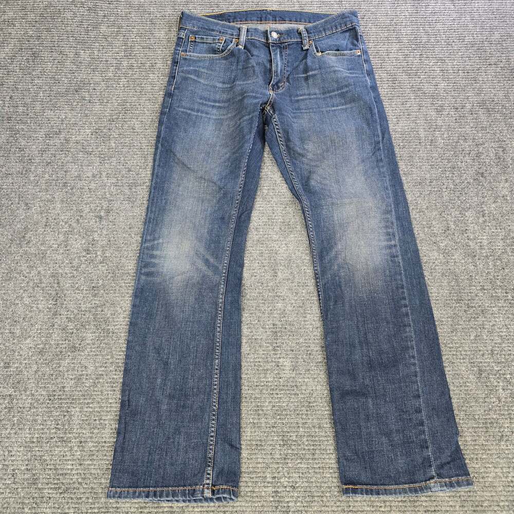 Levi's 559 Relaxed Straight Jeans Men's 30x32 Medium Blue Stretch Denim